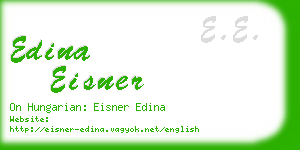 edina eisner business card